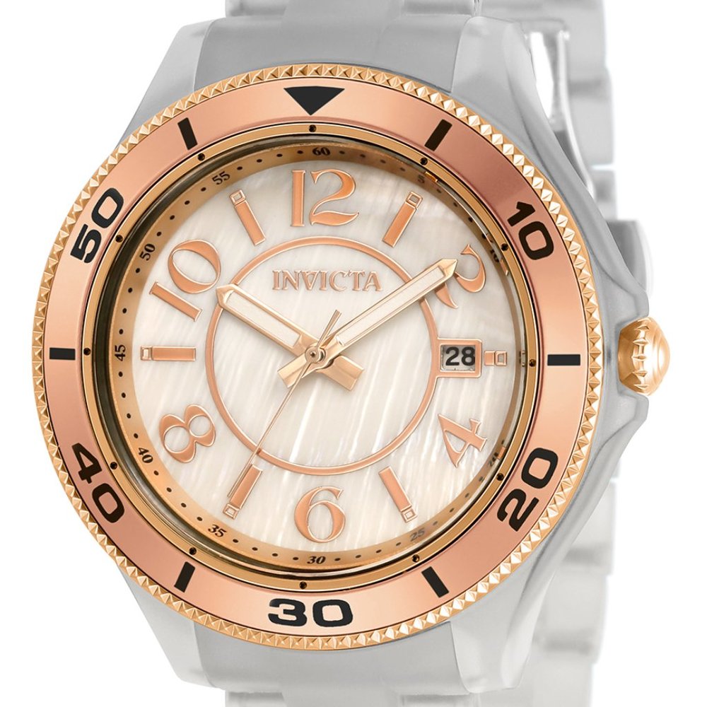 Invicta Anatomic Women's Mother Pearl Quartz Watch